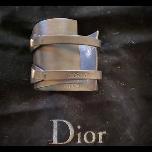 Dior Homme Black leather bracelet
